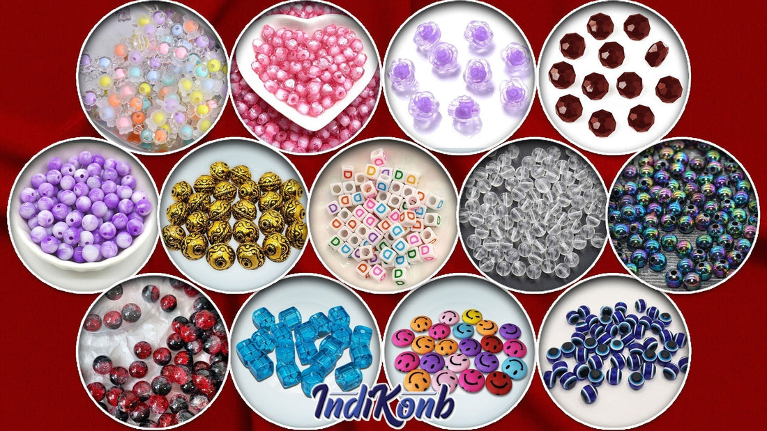 Explore different types of beads and their meanings with various bead shapes like round, oval, and crystal forms—ideal for jewelry making and creative designs