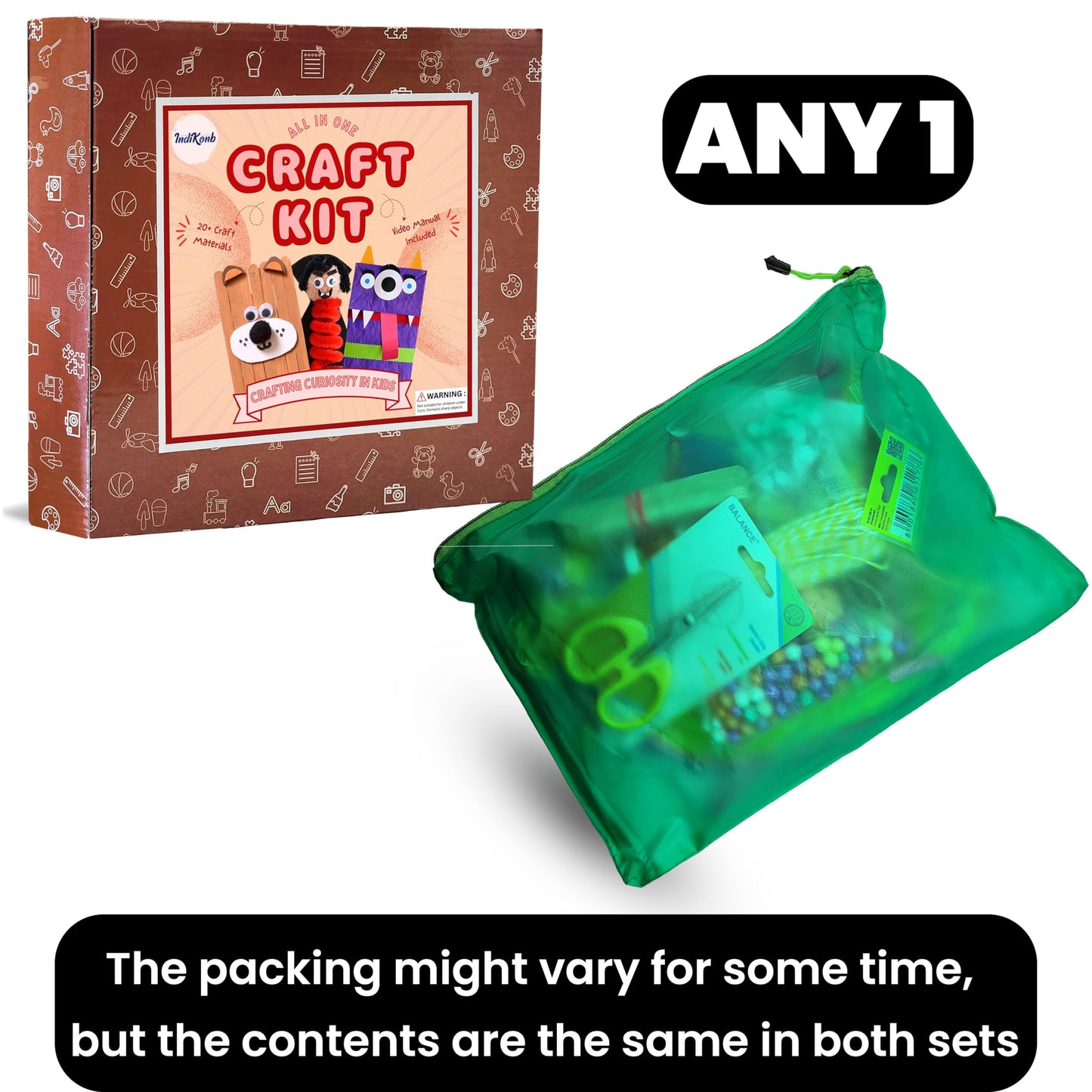 22-in-1 Art and Craft Kit for Kids