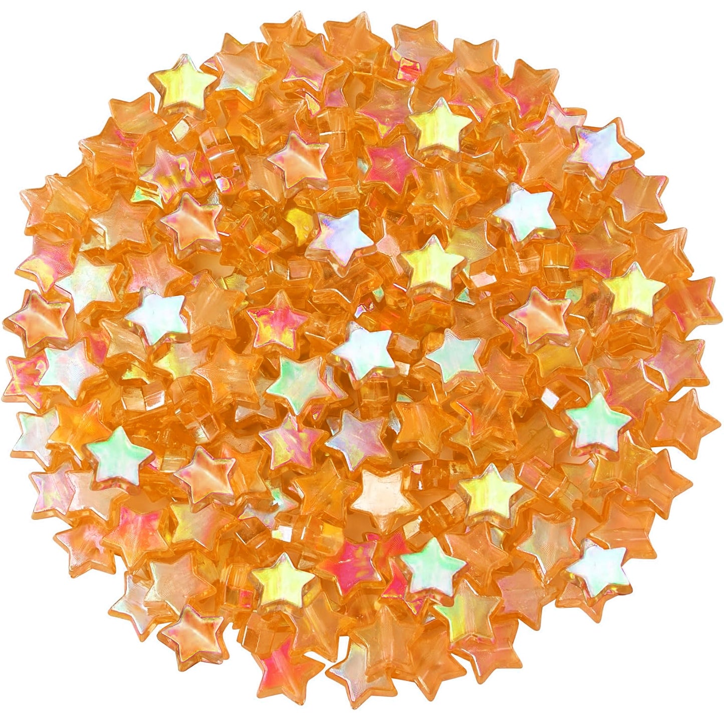 Rainbow Acrylic Star Charms