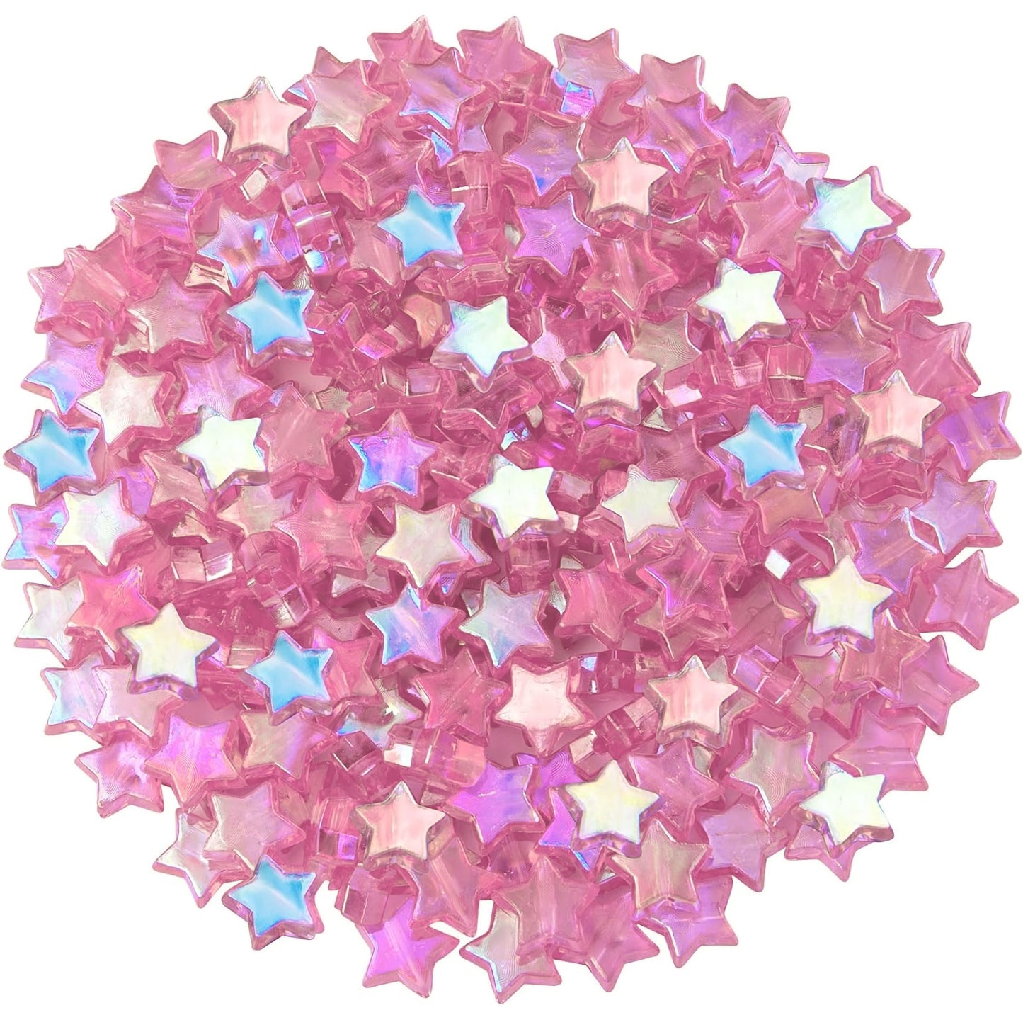 Rainbow Acrylic Star Charms