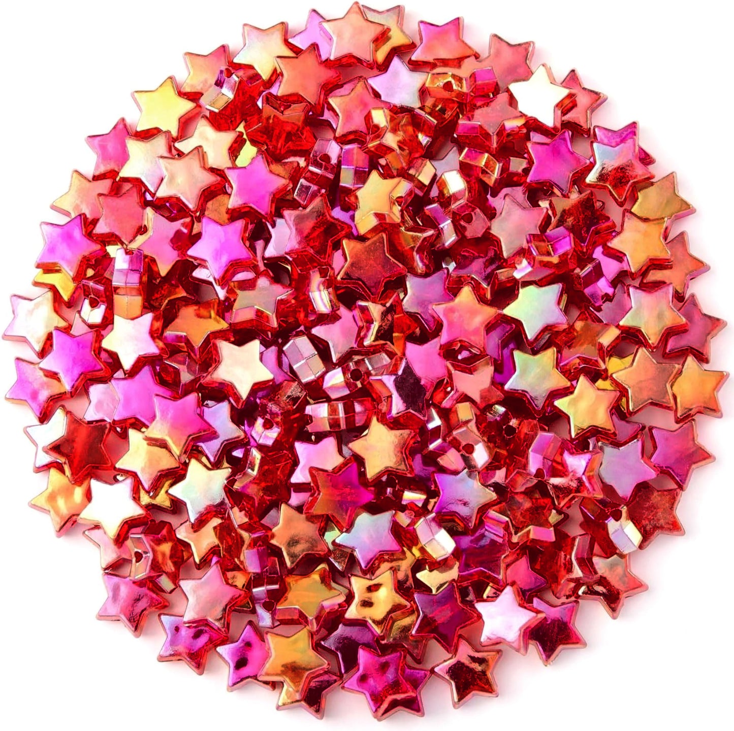 Rainbow Acrylic Star Charms