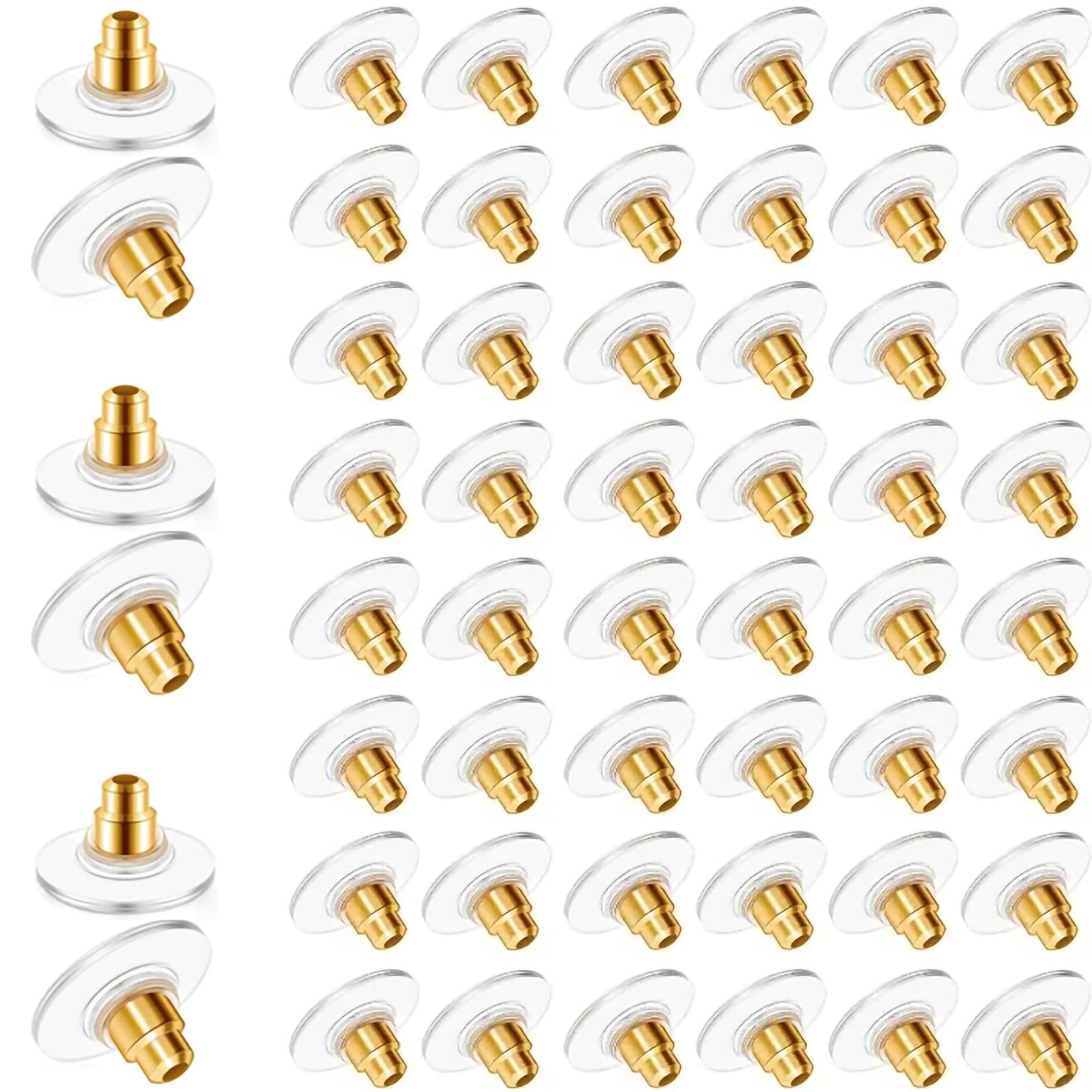 Earring Backs with Silicone Stoppers