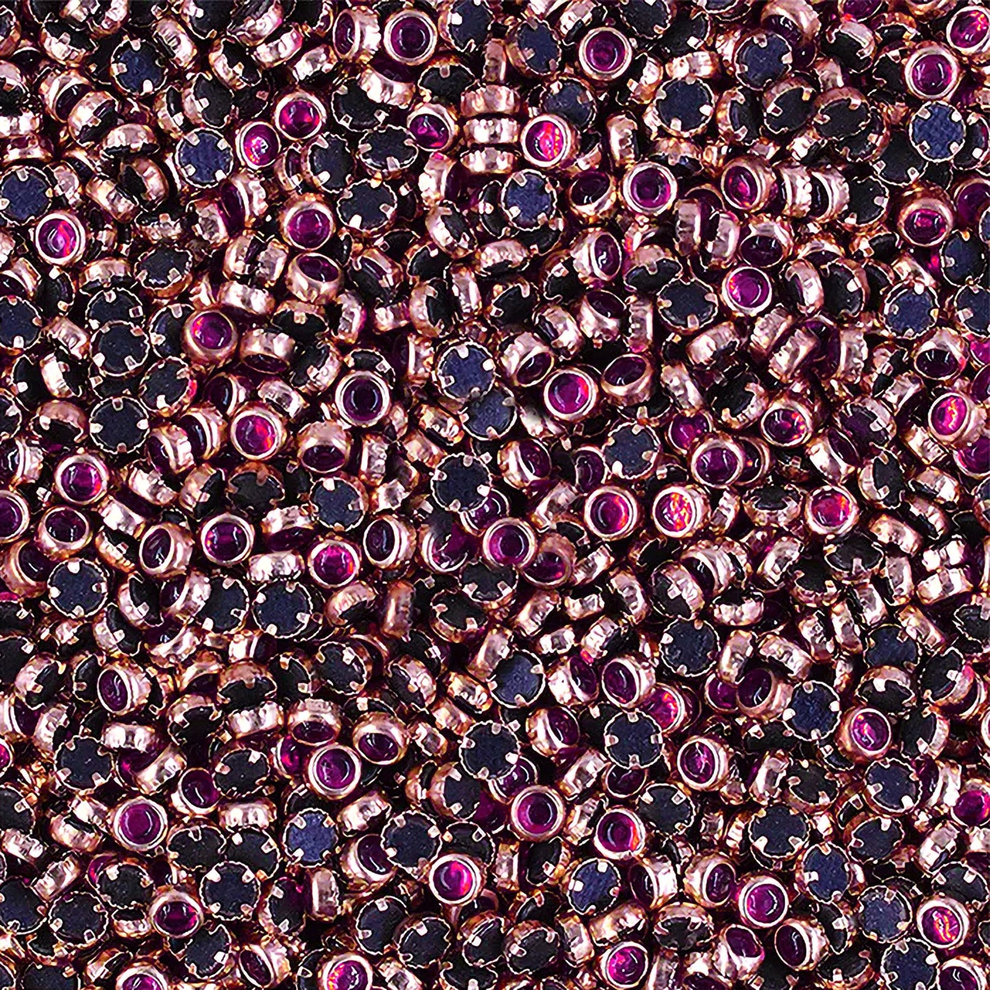 Round Kundan Glass Stones – 4MM, 45g