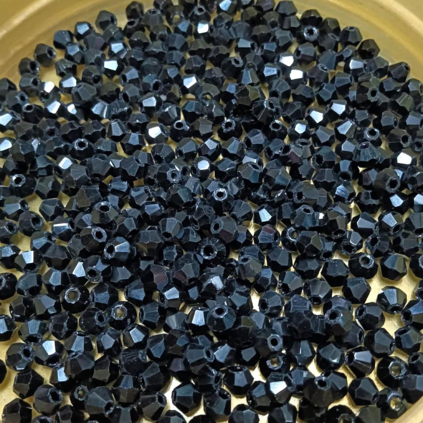 Bicone Acrylic Plastic Crystal-like Beads 4mm