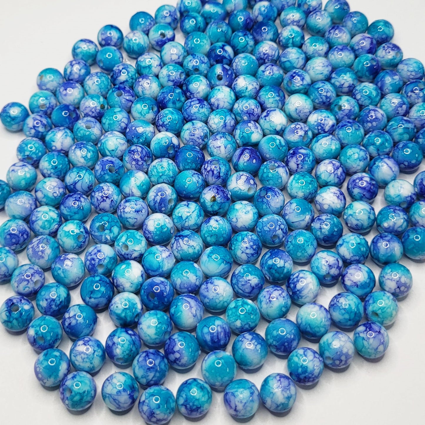 Acrylic Plastic Multicolour Beads 6MM