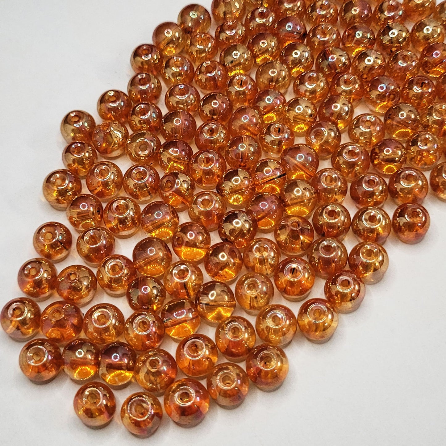 8MM Glass Round Pearl Beads – 150 Pcs
