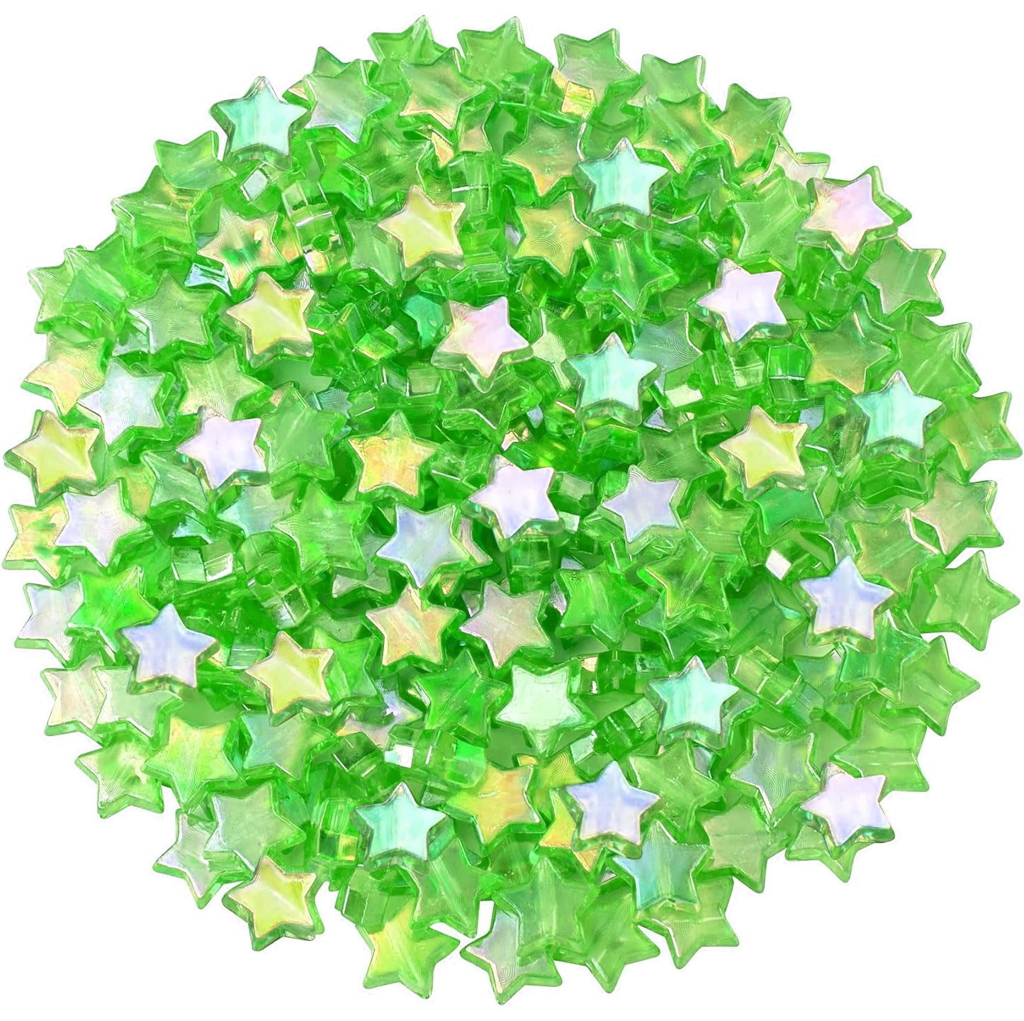 Rainbow Acrylic Star Charms