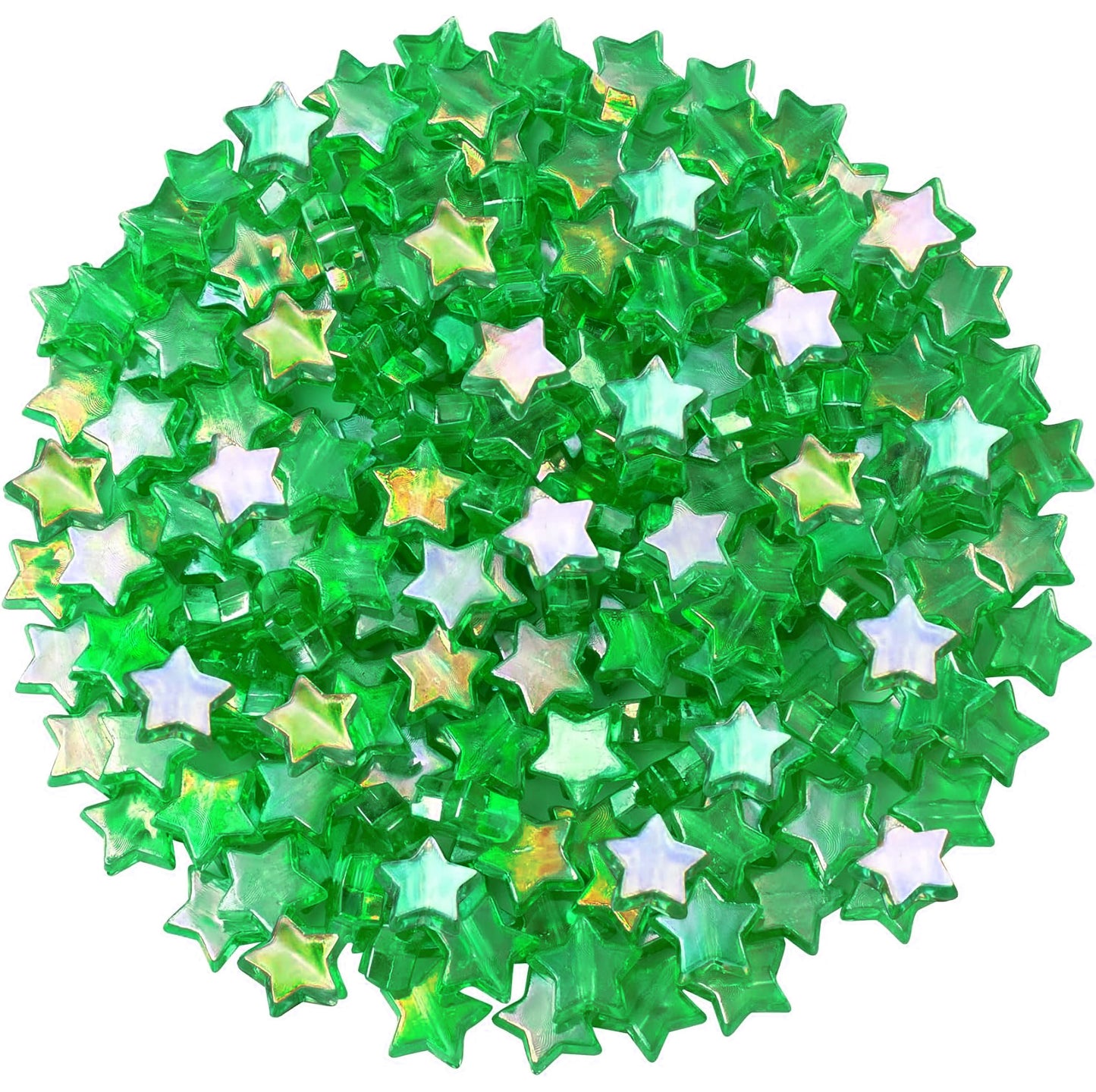 Rainbow Acrylic Star Charms