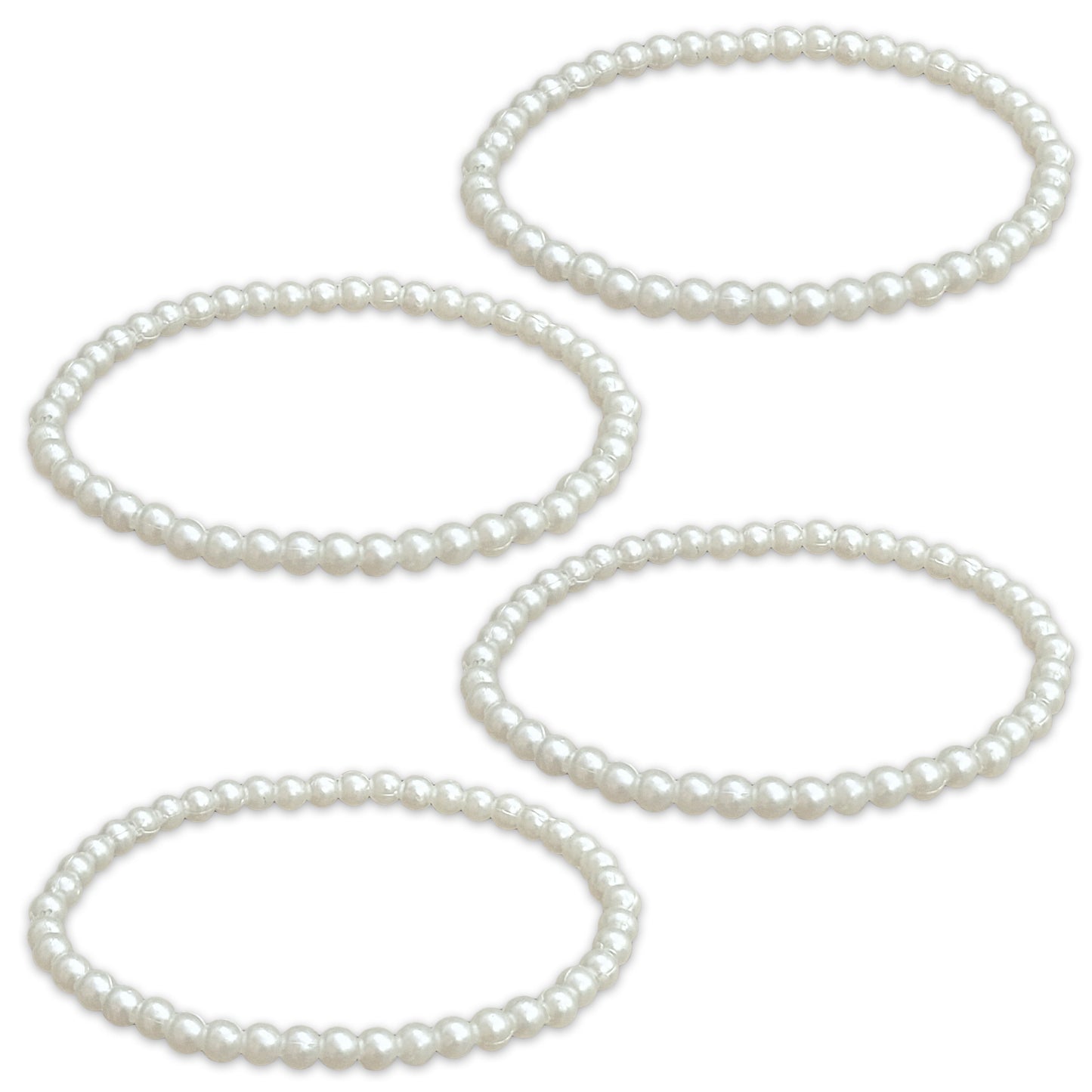 Off-White Pearl Bracelet Set for Women & Girls