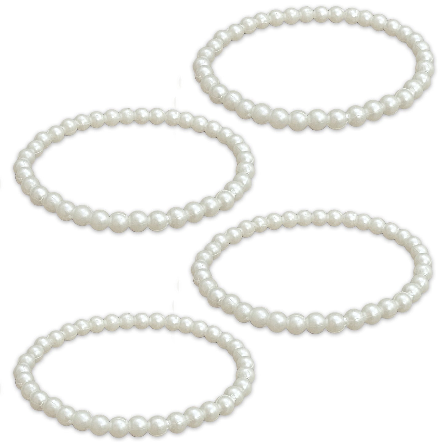 Off-White Pearl Bracelet Set for Women & Girls