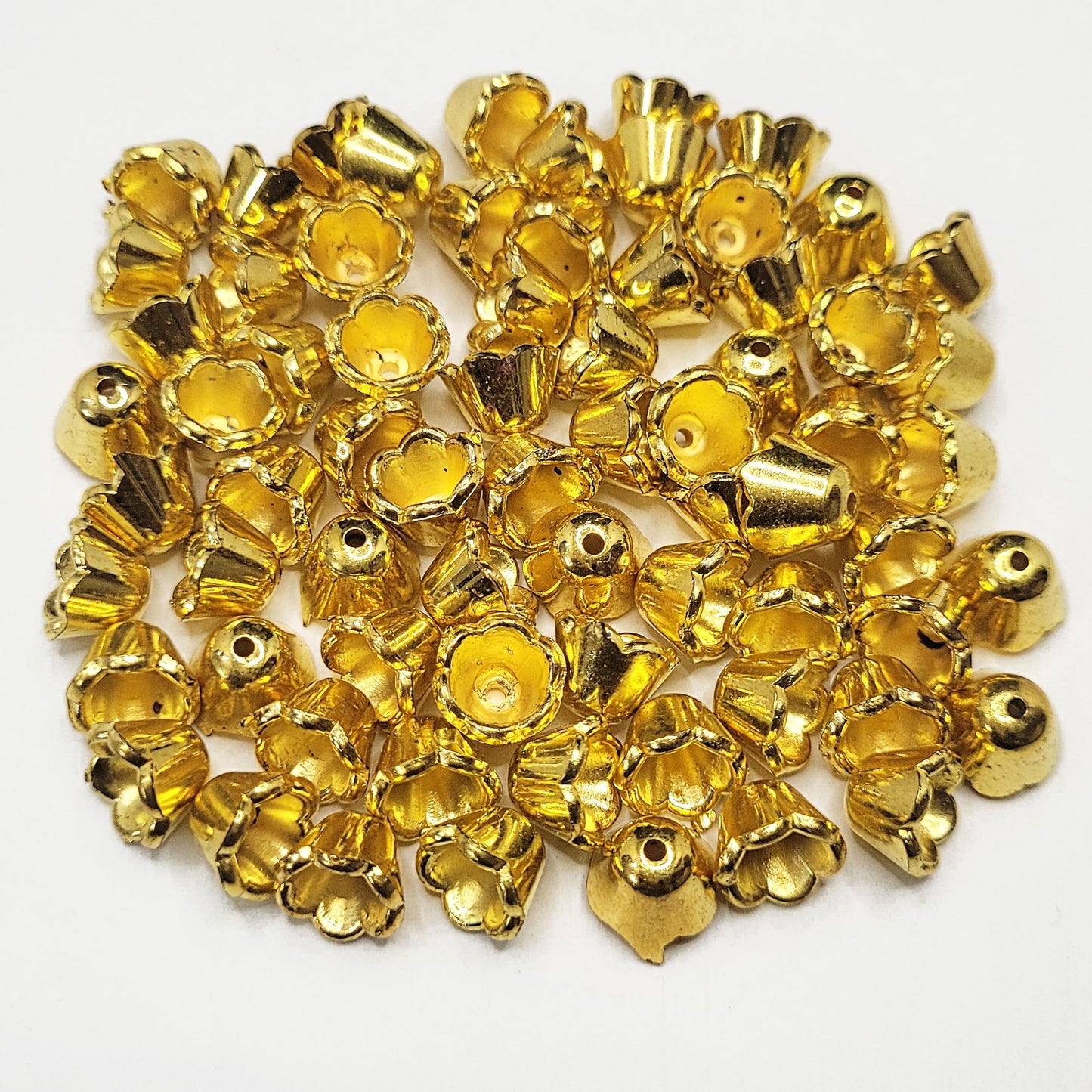 Gold Beads & Caps Combo (50g)