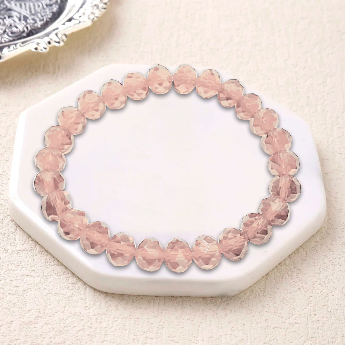 Glass Tyre Beads Bracelet