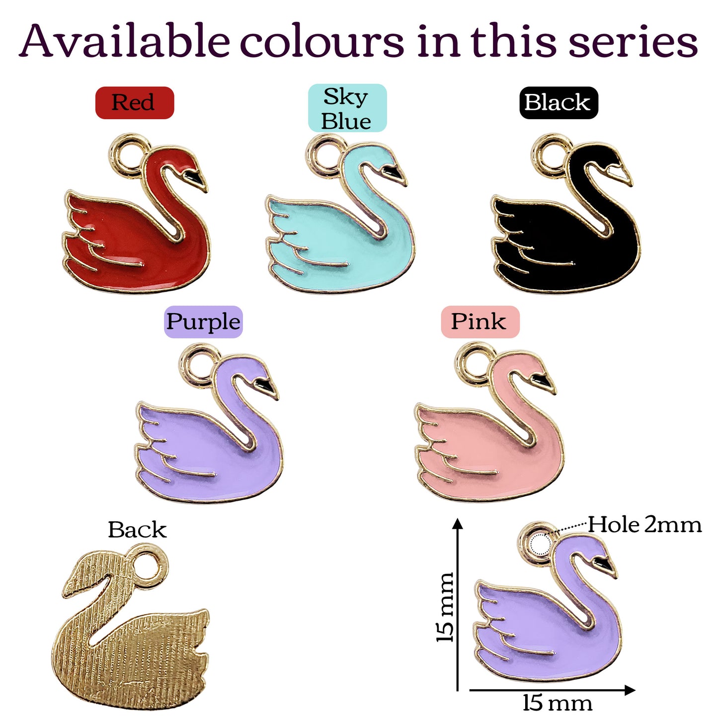 Swan Charms