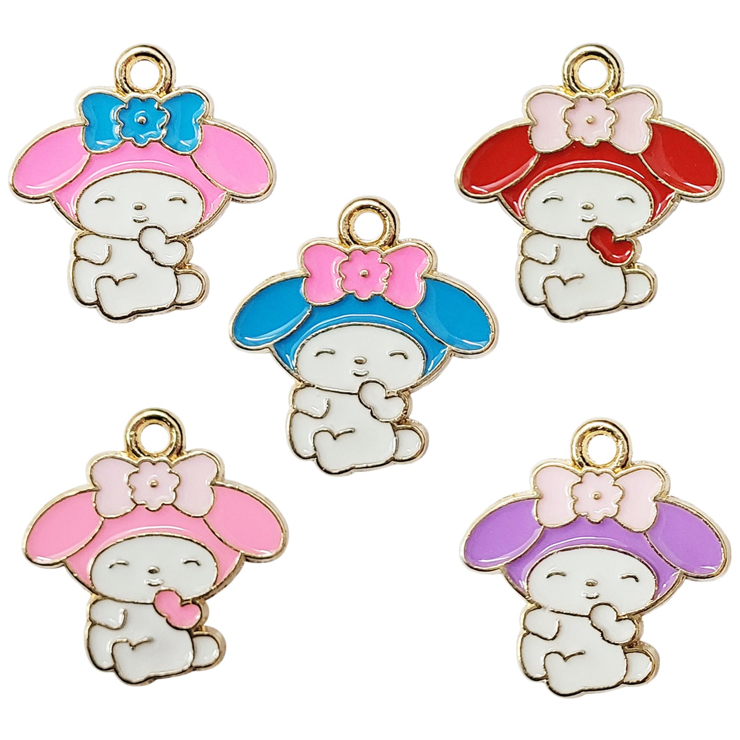 Multicolour Bracelet Charms – Set of 5