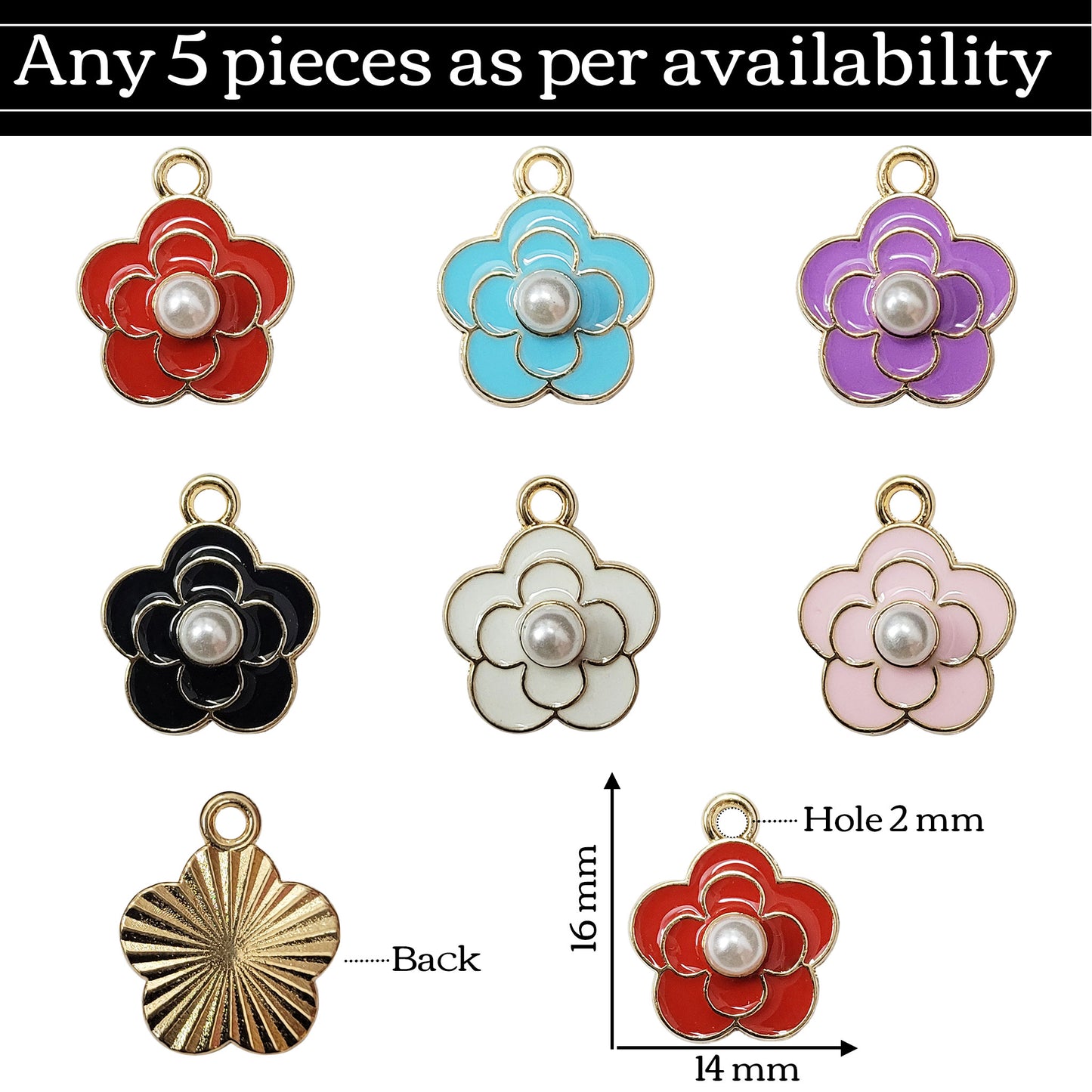 Multicolour Bracelet Charms – Set of 5
