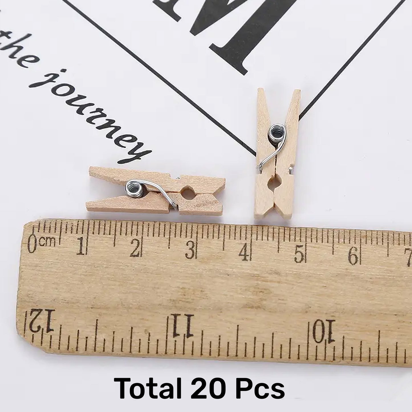 Mini Wooden Photo Clips