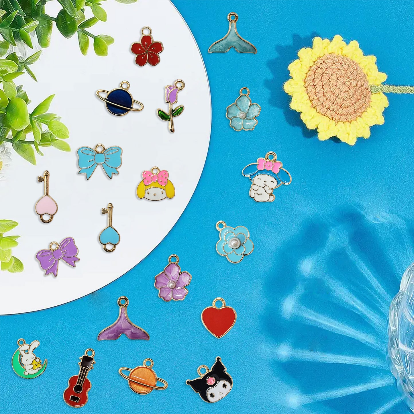 Mixed Enamel Charms Set