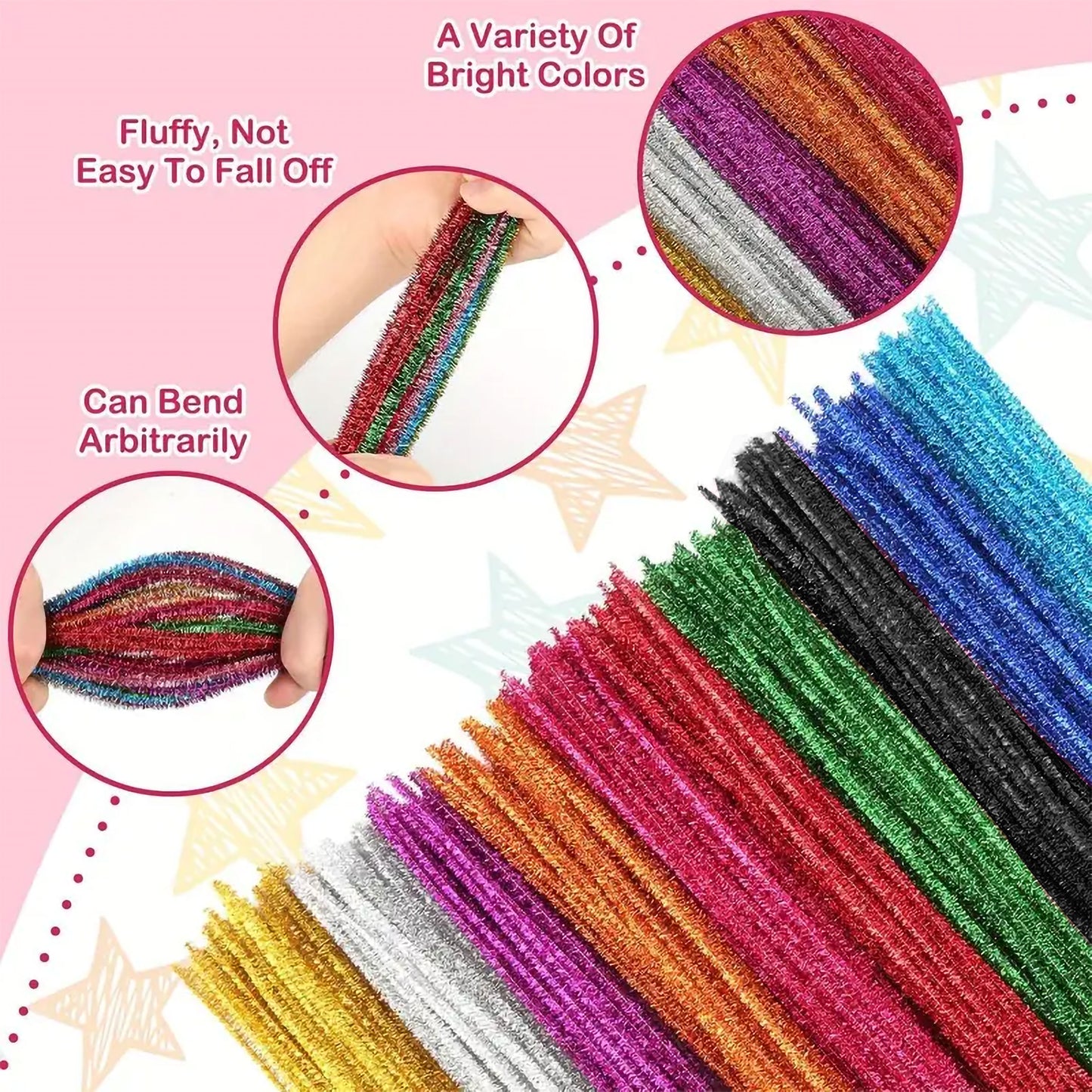 Multicolour Pipe Cleaner Craft Set