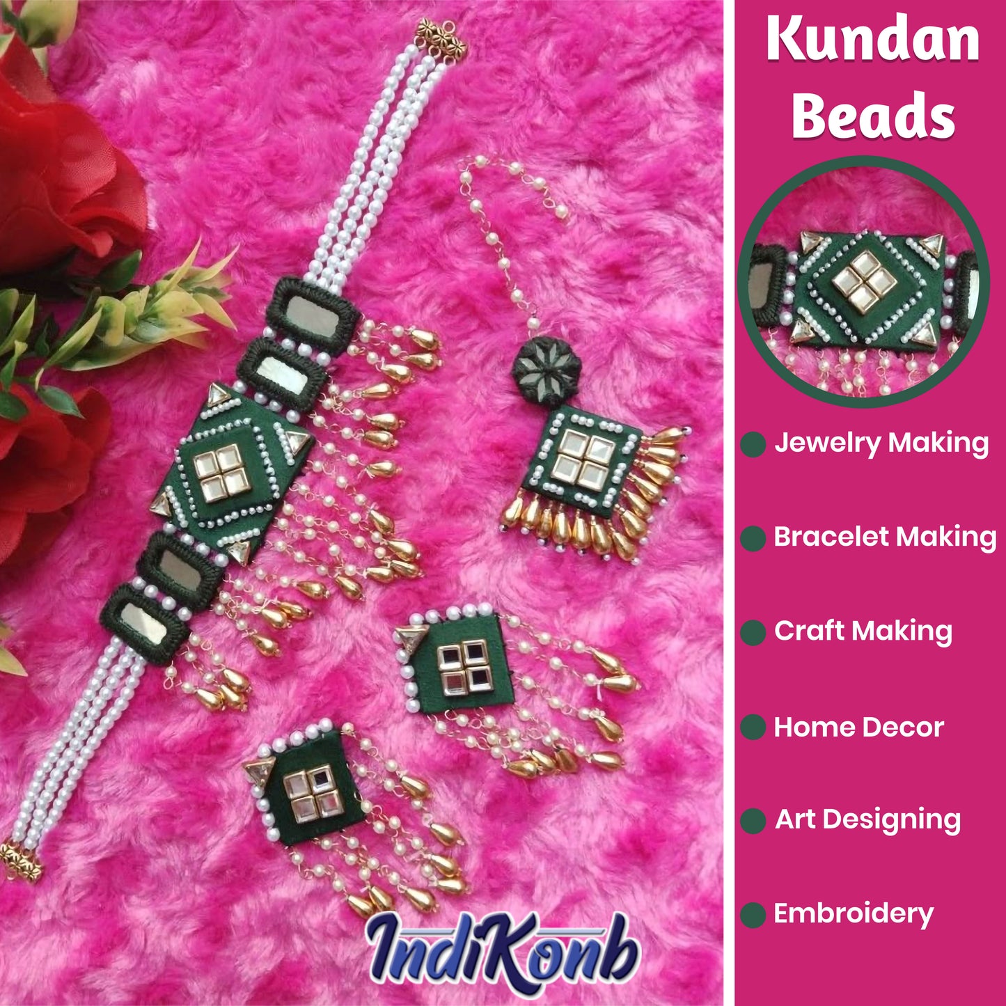 Multicolor Kundan Stones for Craft