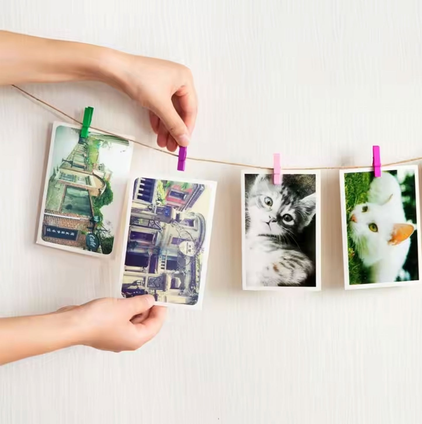 Mini Wooden Photo Clips