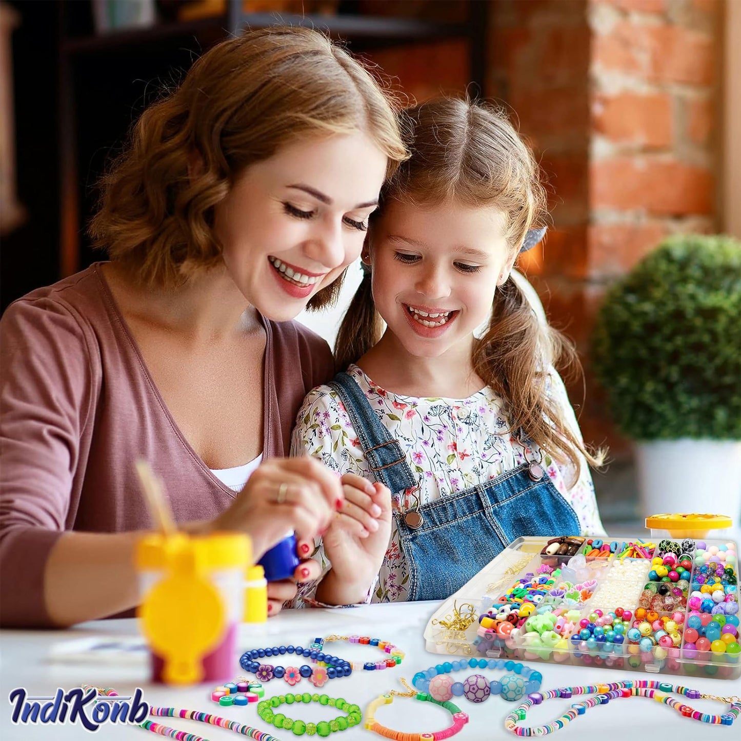 Multicolour Jewellery Making Beads Set for Kids