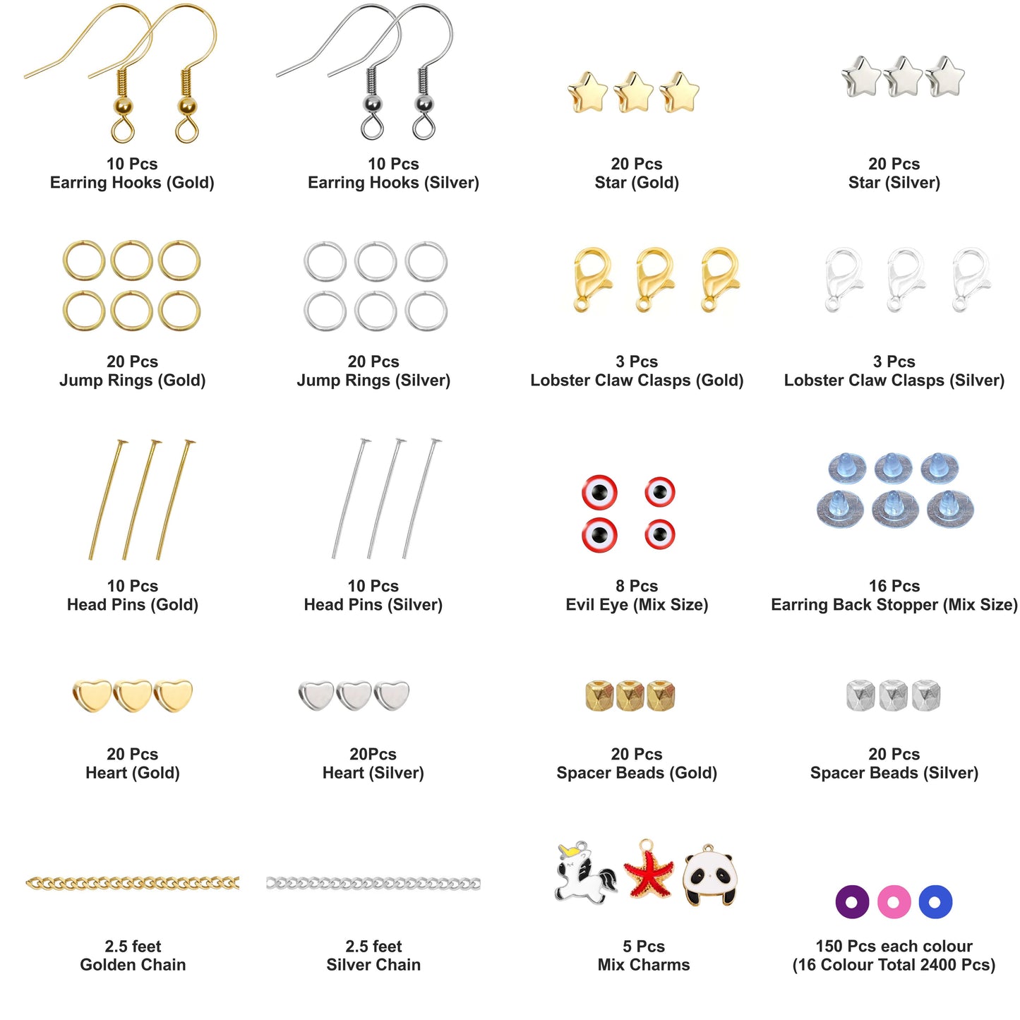 DIY Clay Beads Bracelet Making Kit