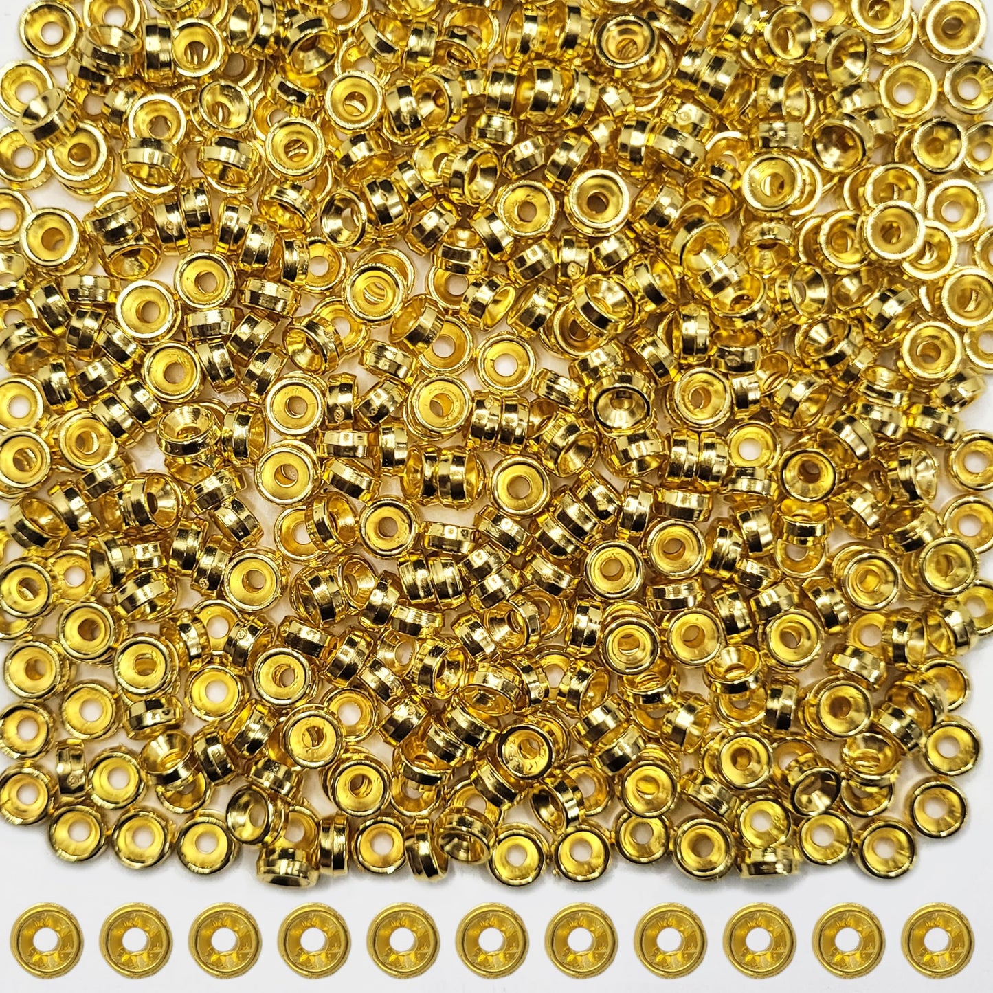Gold Beads & Caps Combo (50g)