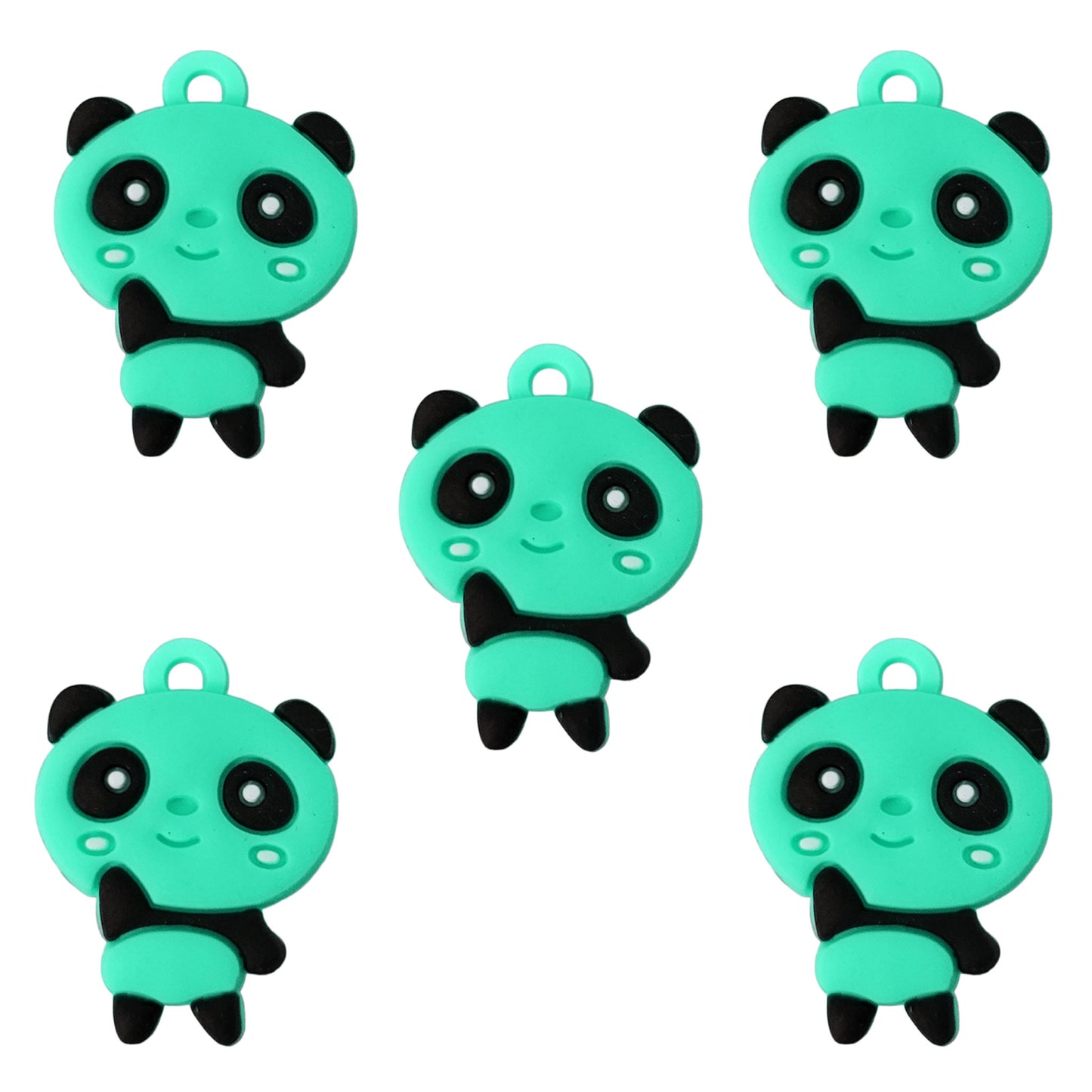 Panda Silicone Charms - Pack of 5