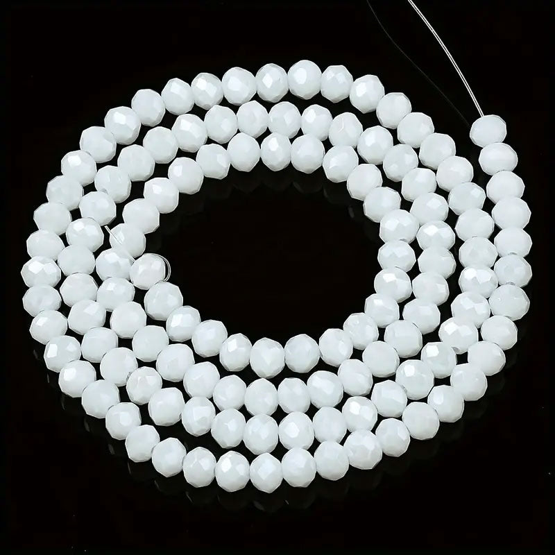 Rondelle Tyre Glass Beads - 4mm (1 String)