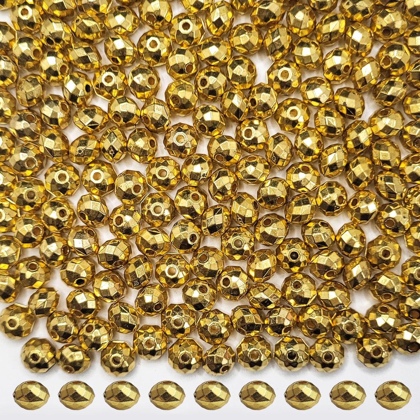 Gold Beads & Caps Combo (50g)