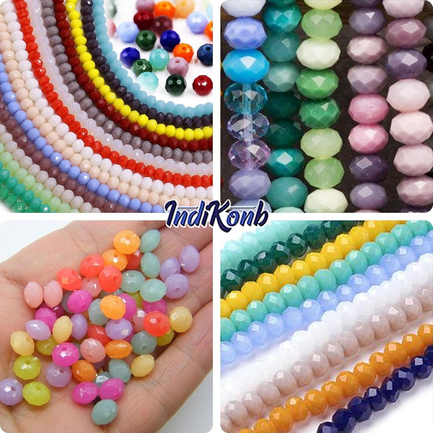 Use multicolour 4mm beads for handmade accessories and bracelet making when the design needs projects a neat clean decorative finish.