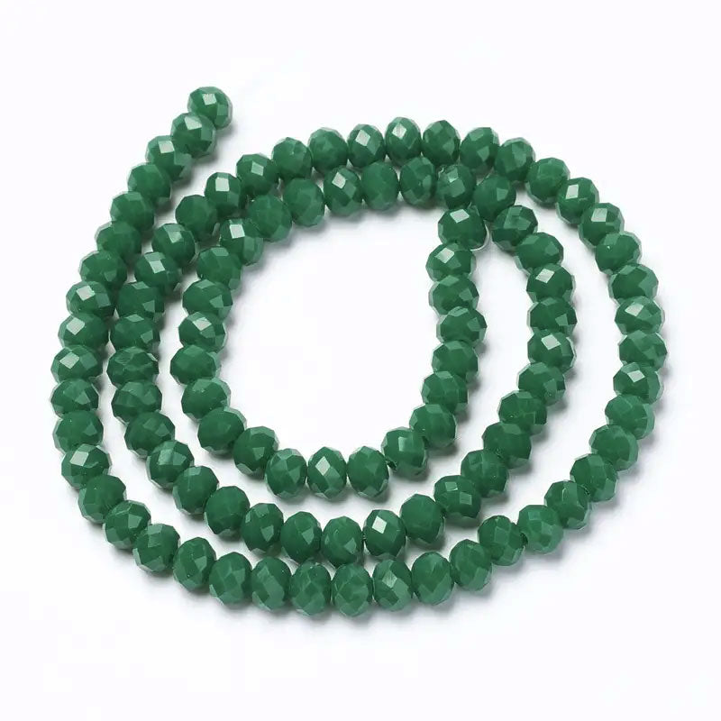 Rondelle Tyre Glass Beads - 4mm (1 String)
