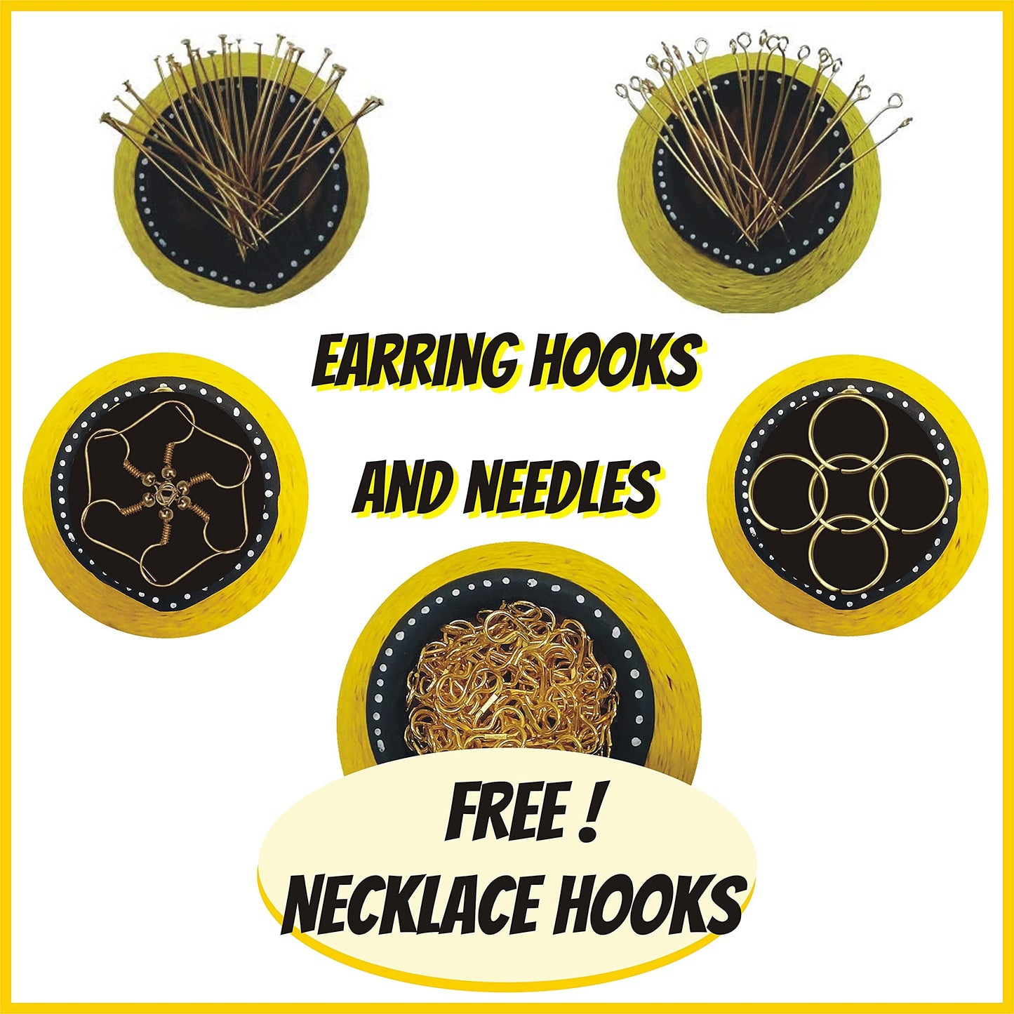 18500 pcs glass beads help finish bracelet making, necklace making and DIY jewellery projects with a refined look.