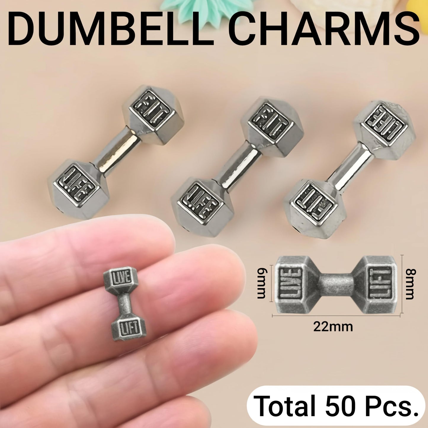 Let silver tone mini sport charms add bold little accent to DIY charm projects and bracelets.