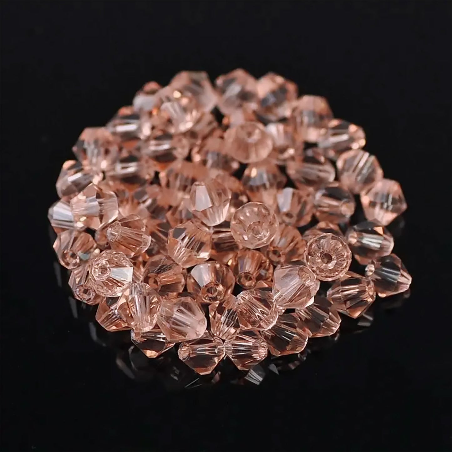 Bicone Glass Beads - 4mm