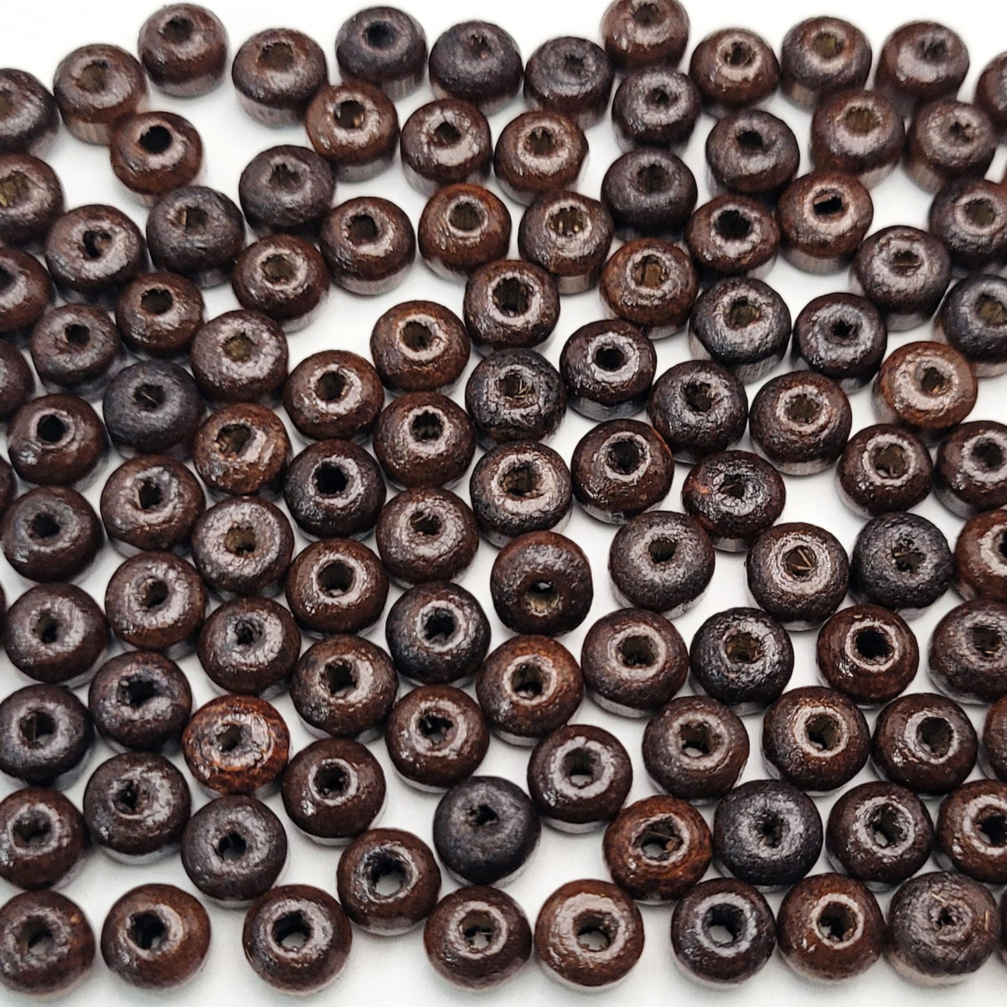 Dark brown 6mm 6mm beads help shape a polished result for bracelet making, necklace making and DIY jewellery projects.