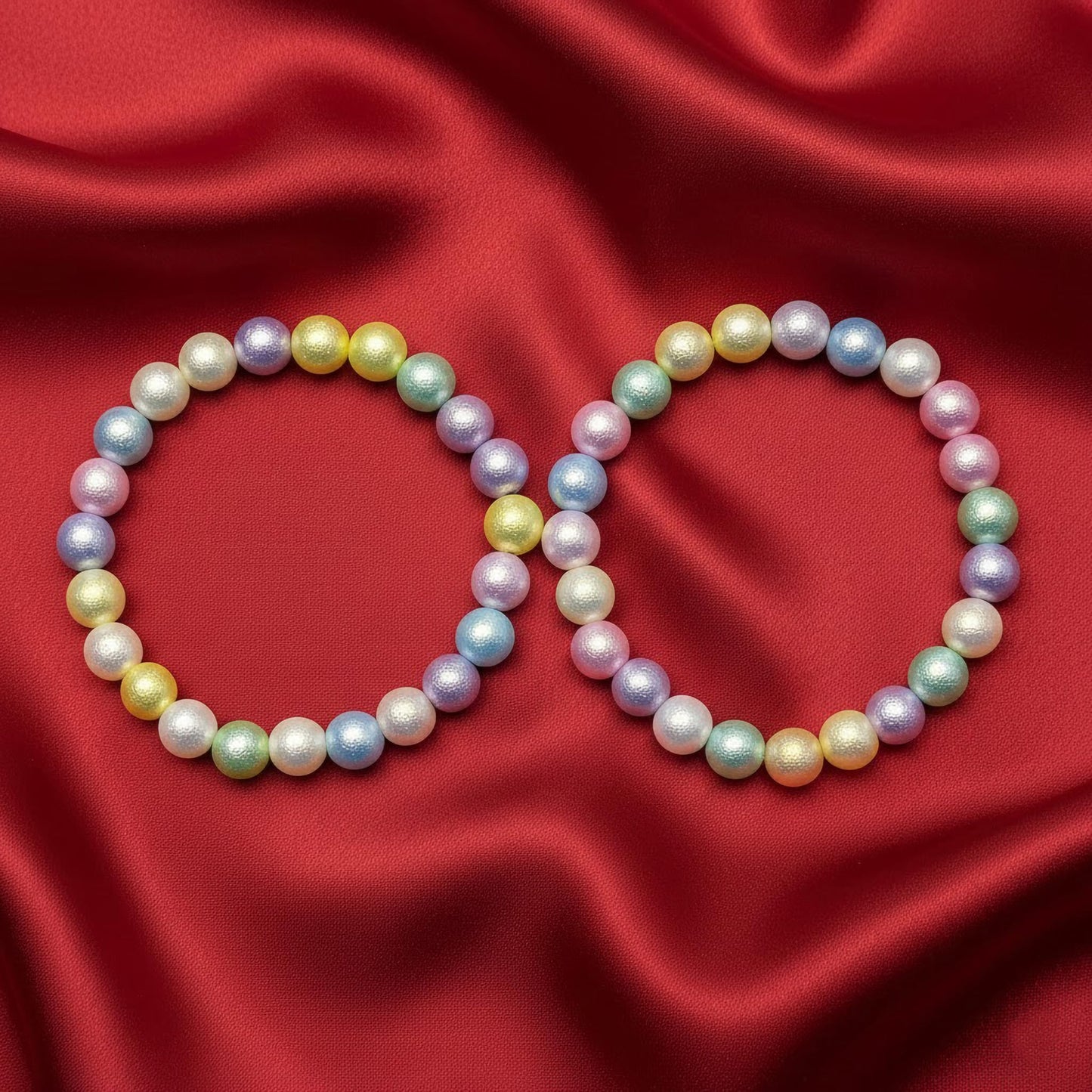 Multicolor Glossy Pearl Beads for Jewelry Making, Round Multicolour 8MM image 3