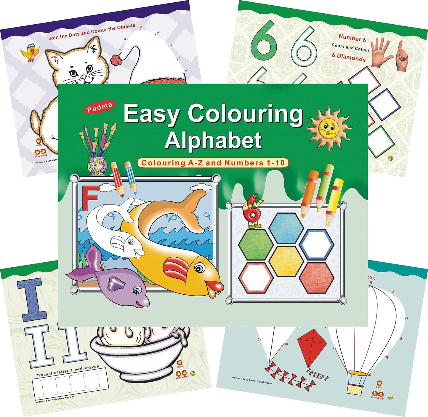 A neat decorative finish makes multicolour and pastel alphabet art and craft kit suitable for school projects, creative hobby sessions and decorative craft finishing.
