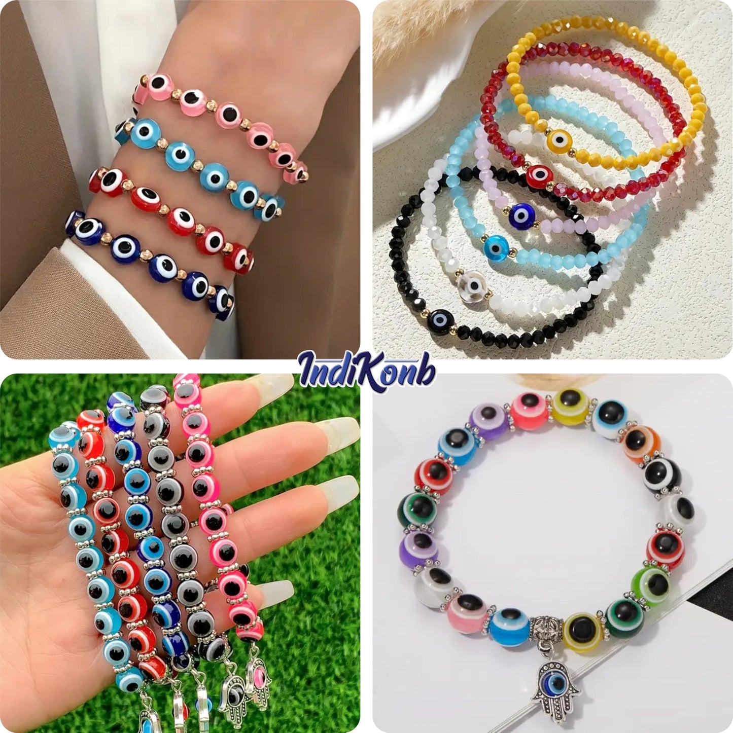 The neat craft texture, useful in handmade accessories and bracelet making finish of multicoloured and multicolour s and 5mm beads works nicely in beading craft.