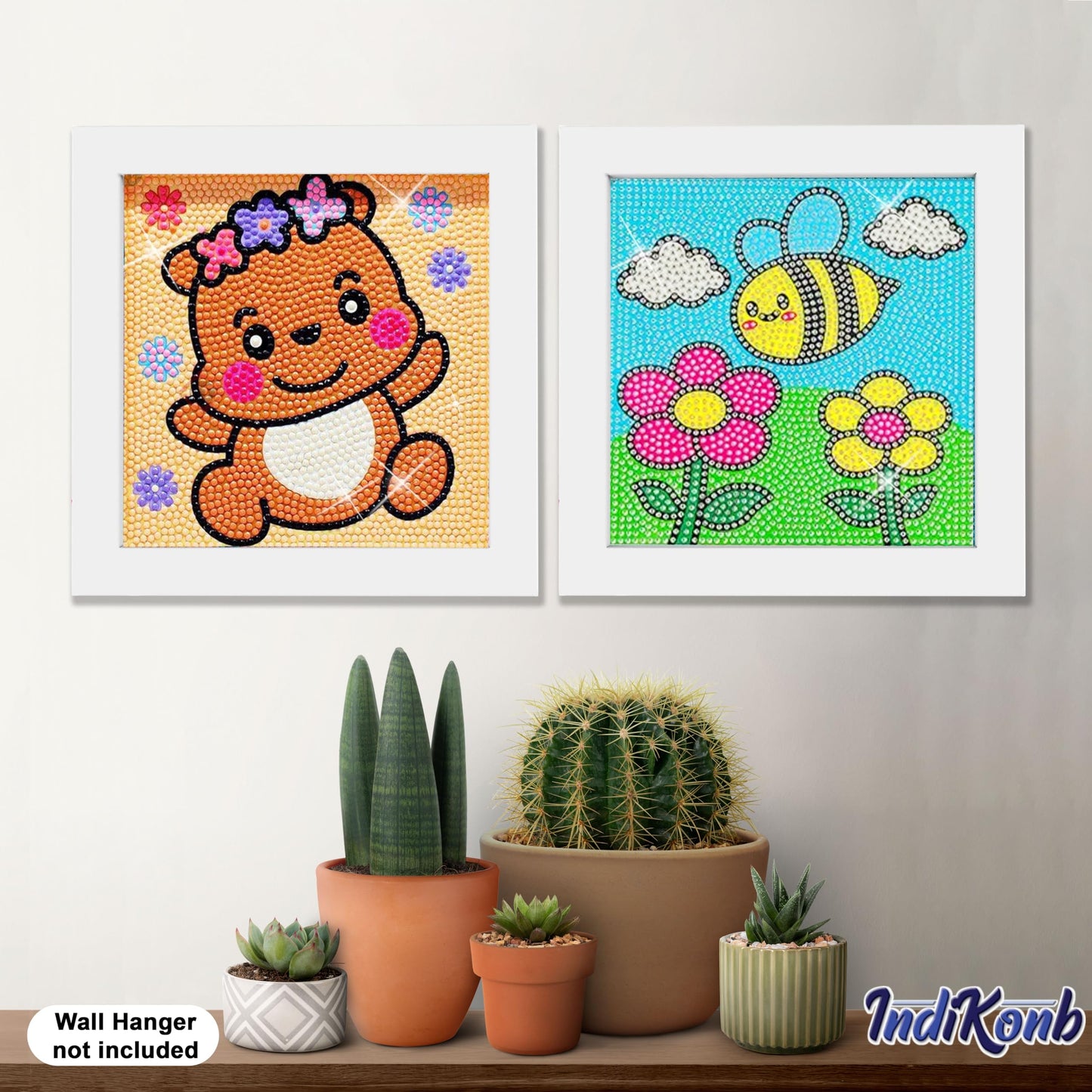 2 pcs crystal diamond painting kit works naturally in 5D diamond painting, canvas art and craft tray work and helps keep the design neat with a tidy finished look.
