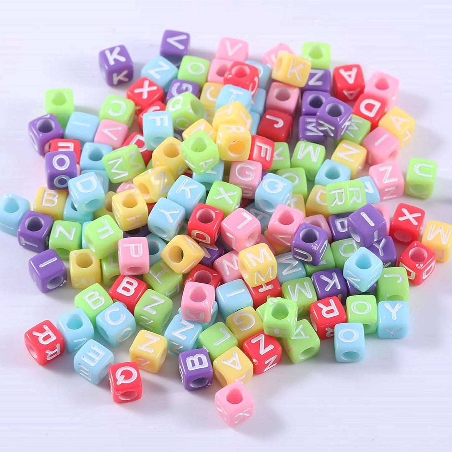 Matte Alphabet Beads