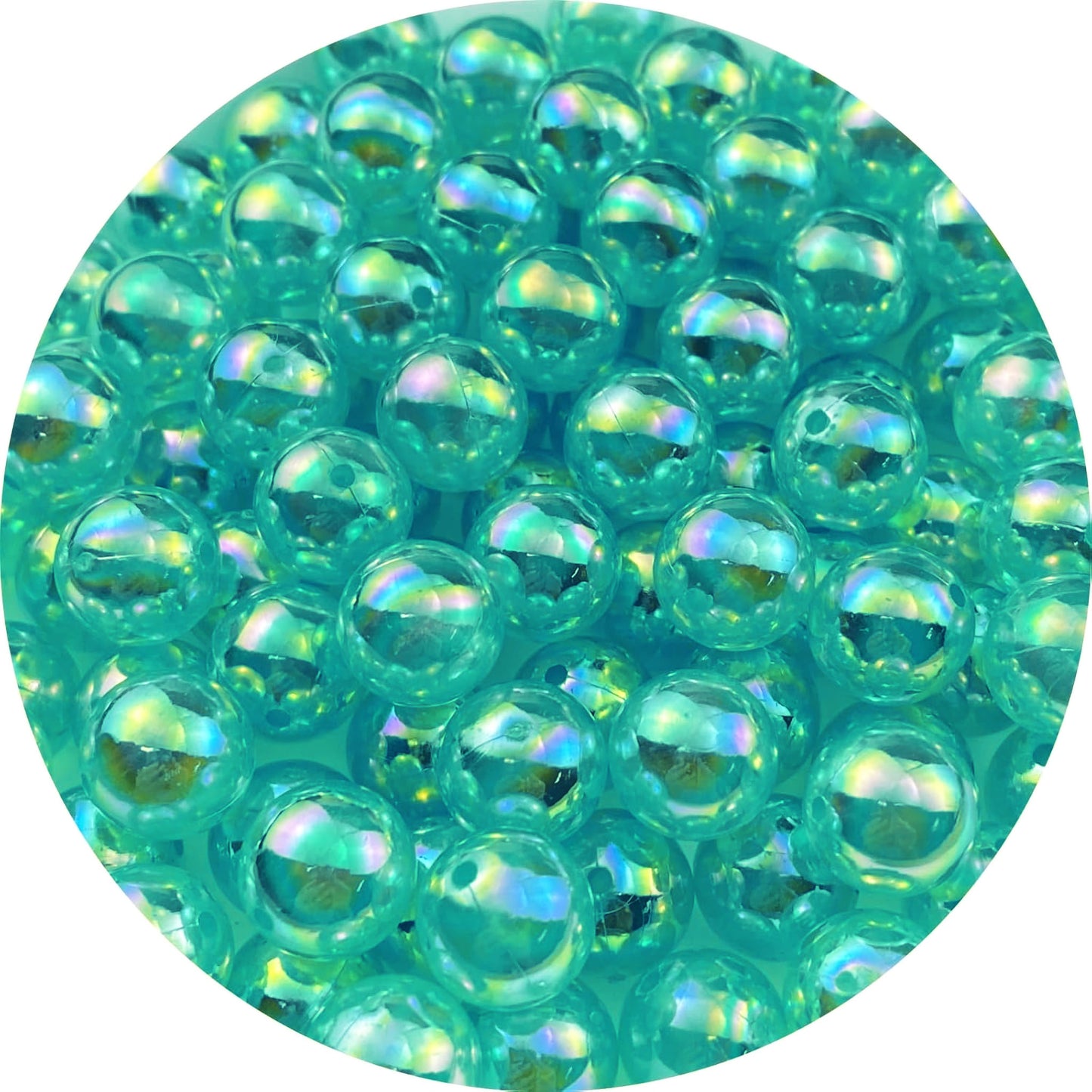 Rainbow Acrylic Pearls - AAA Quality