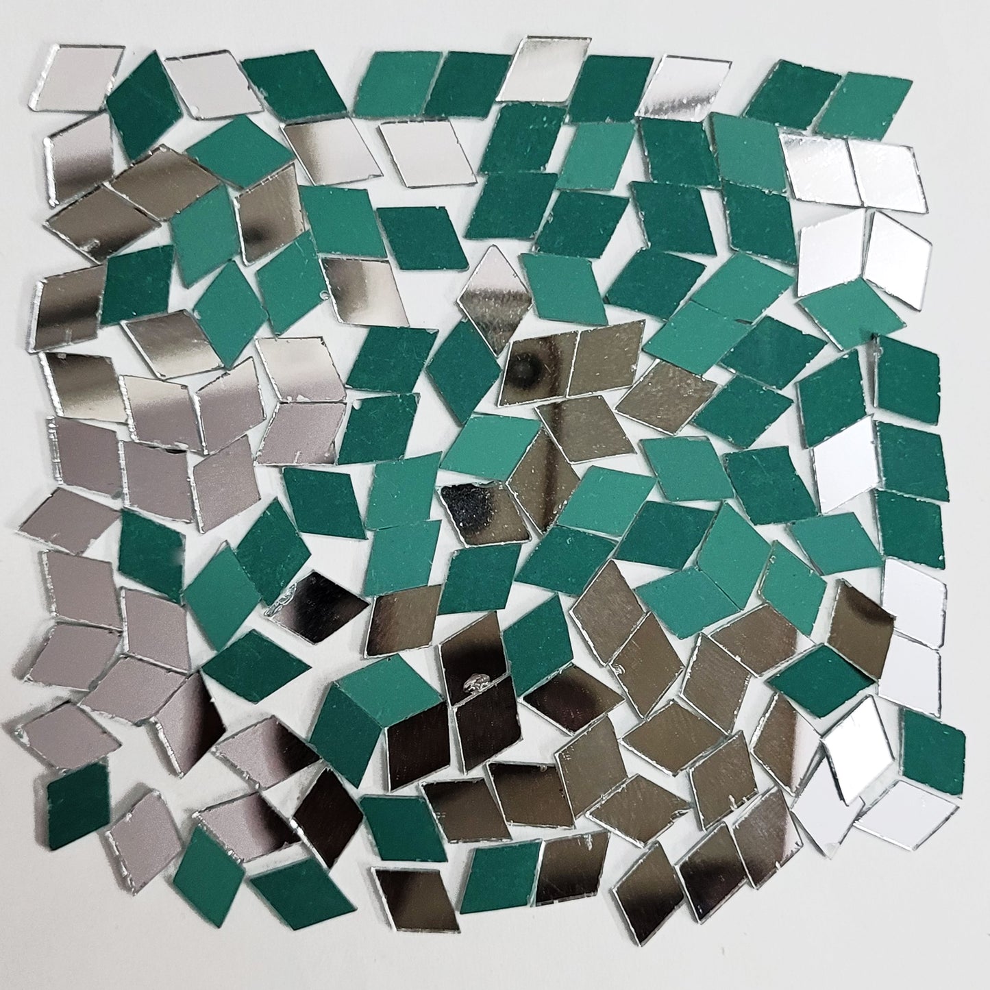 Kite Silver Glass Pieces for Crafts & Lippan Art