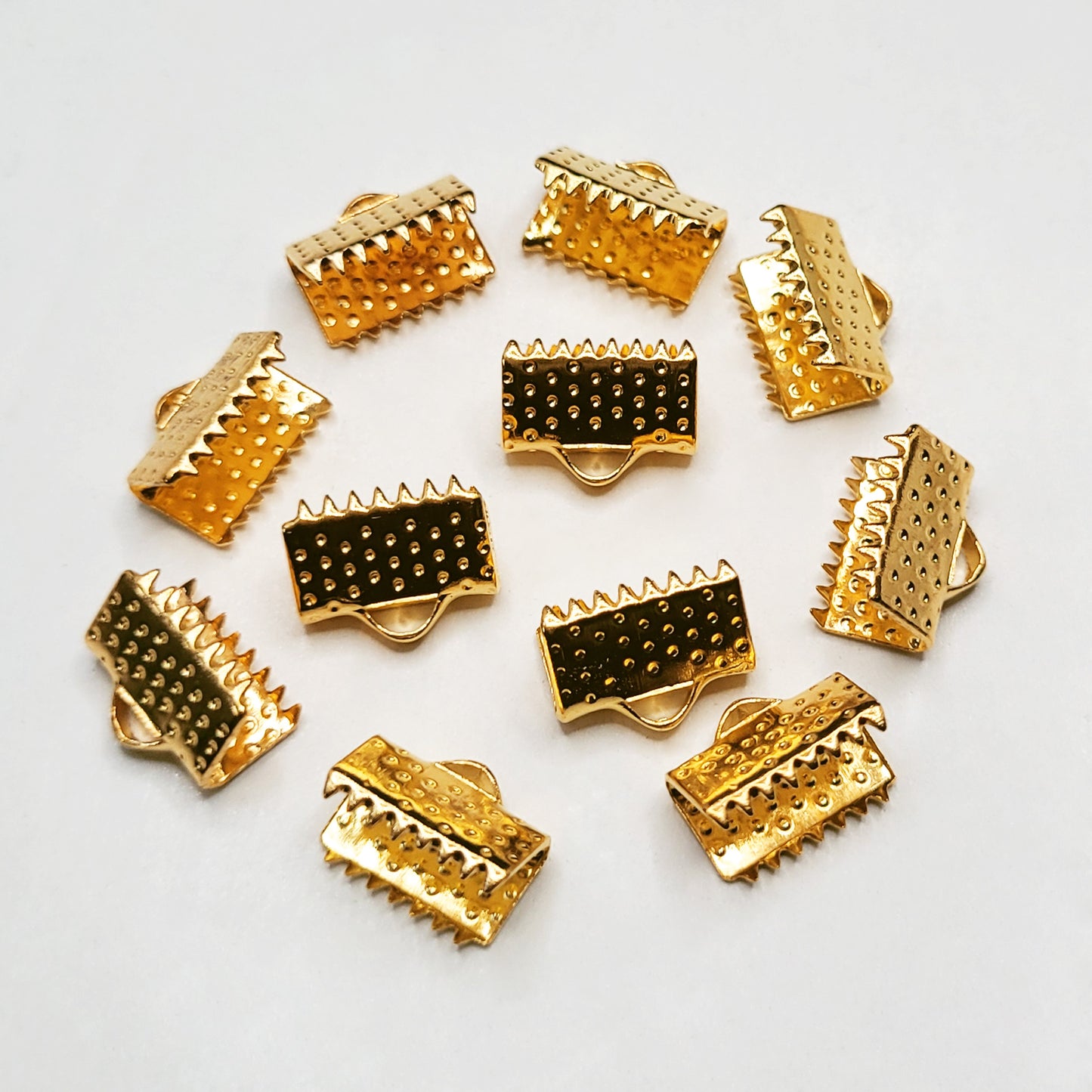 Ribbon End Crimp Clasps - Pack of 10