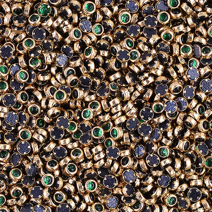 Kundan Stone Multicolour - Round Glass-Fitting Stones