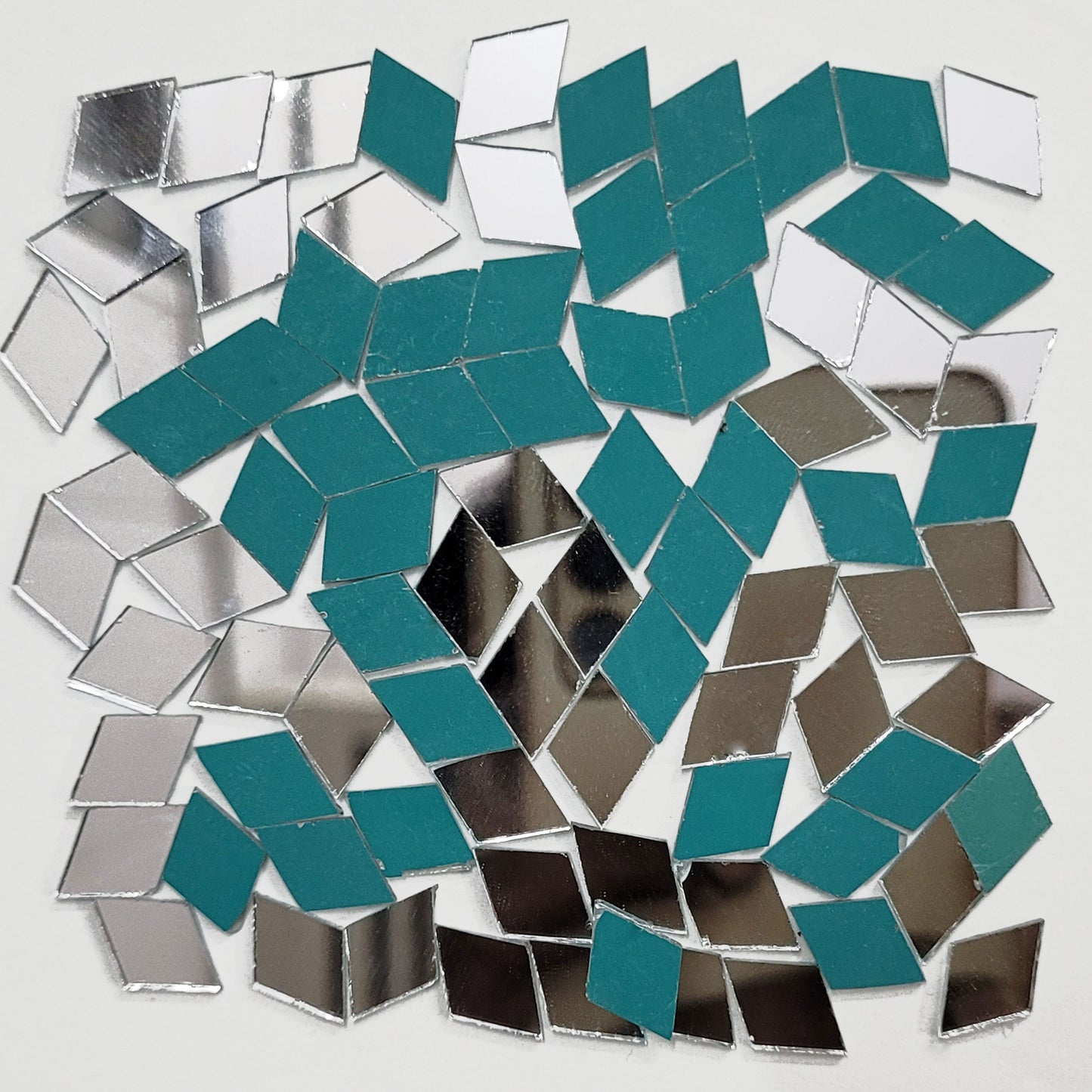 Kite Silver Glass Pieces for Crafts & Lippan Art