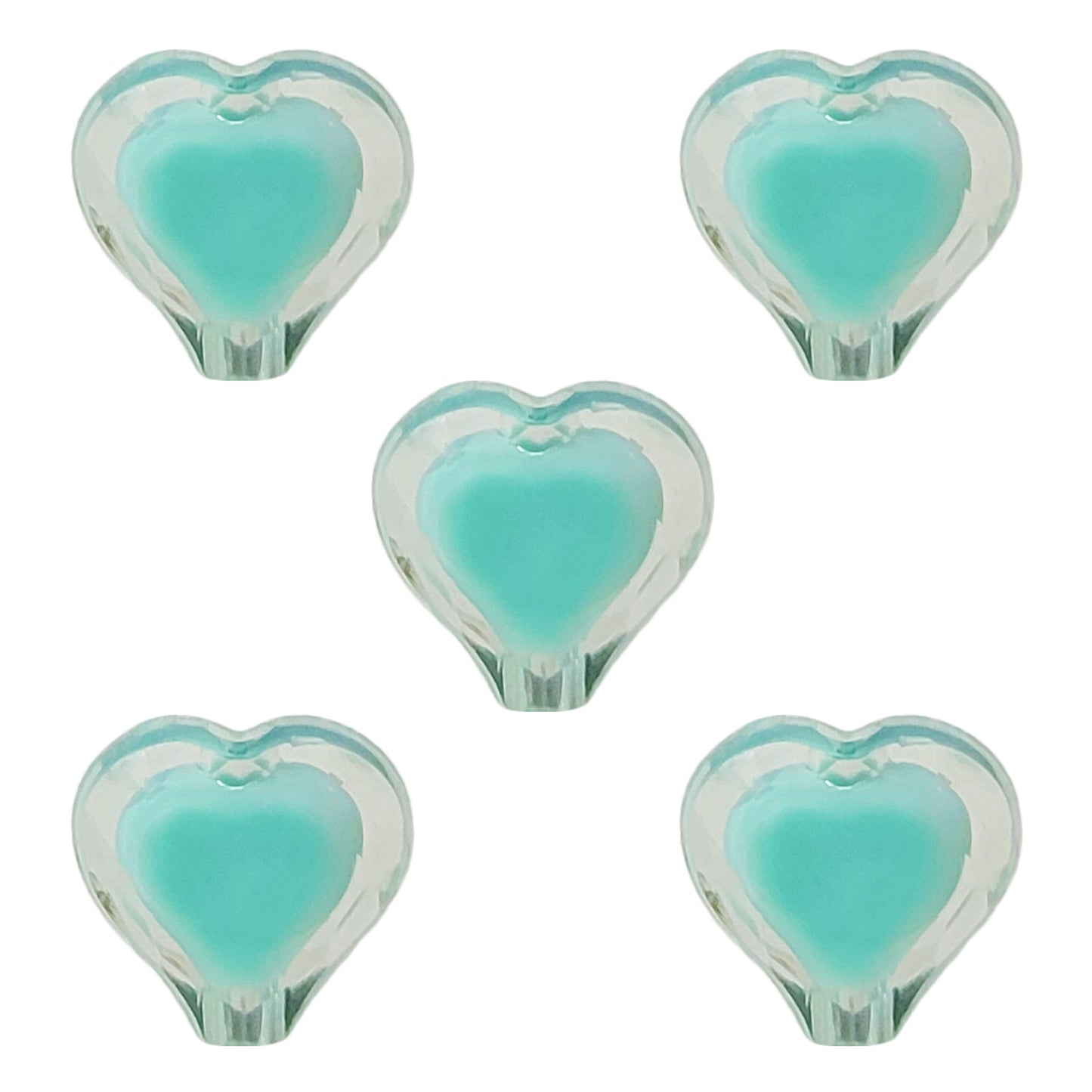 Inside Colour Pastel Heart Beads | 12g
