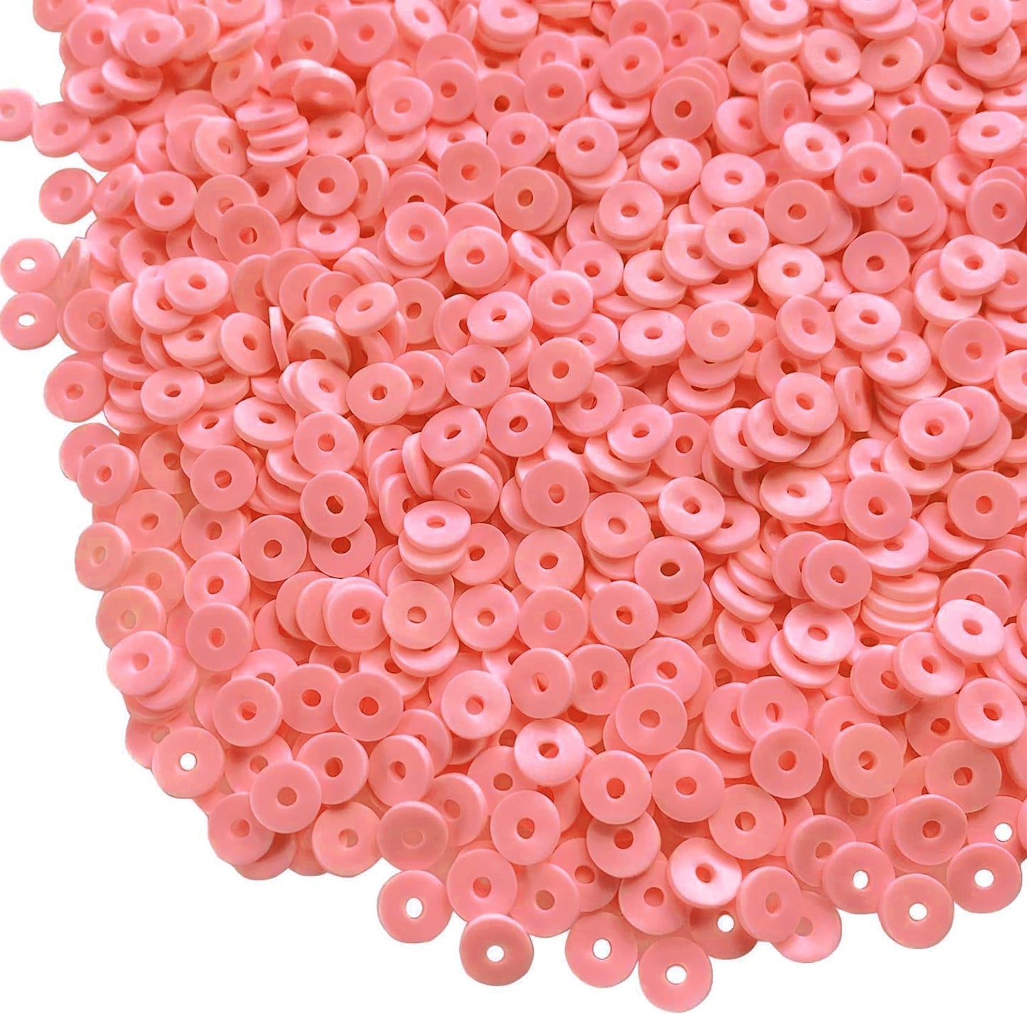 Multicolour Polymer Clay Disc Beads