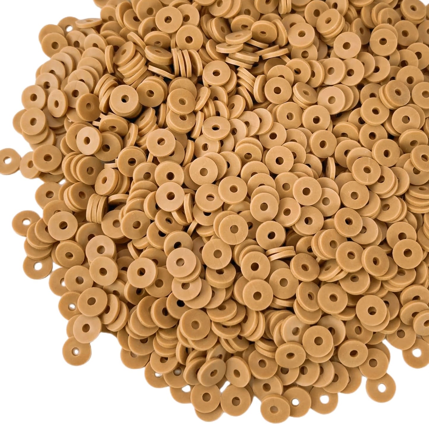 Multicolour Polymer Clay Disc Beads