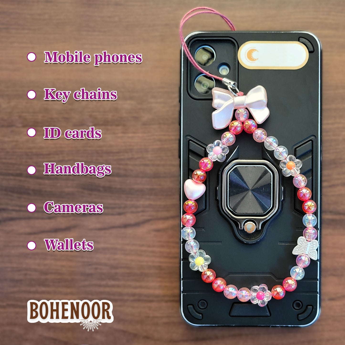 Beaded Phone Charm Set